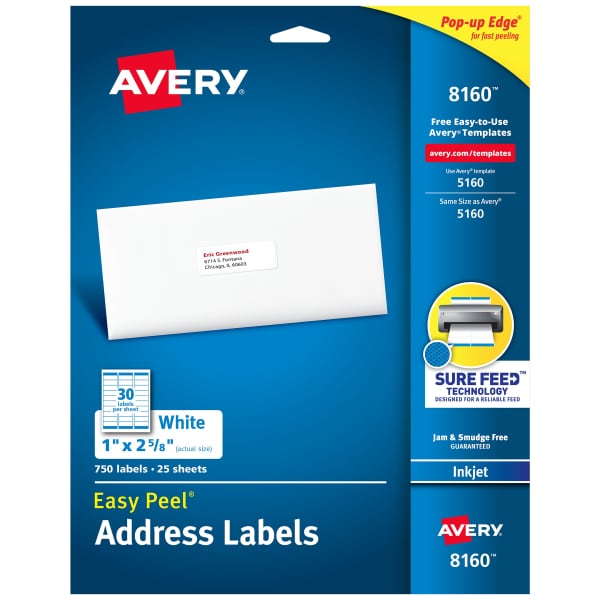 Easy Peel&reg; Address Labels with Sure Feed&reg;